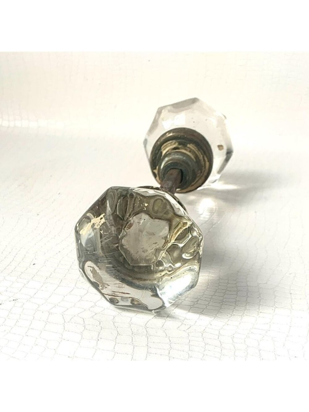 Vintage Glass Door Handle Doorknob Glass Door Handles Fluted
